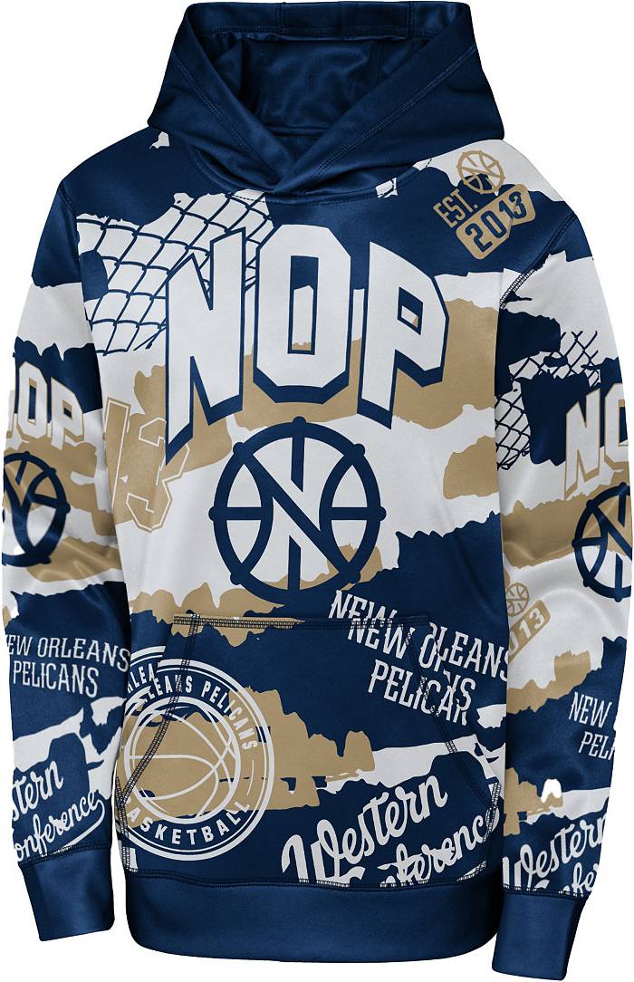 NEW! NBA Store Exclusive New Orleans Pelicans Blue Hoodie Men's Sizes S, M  & XL