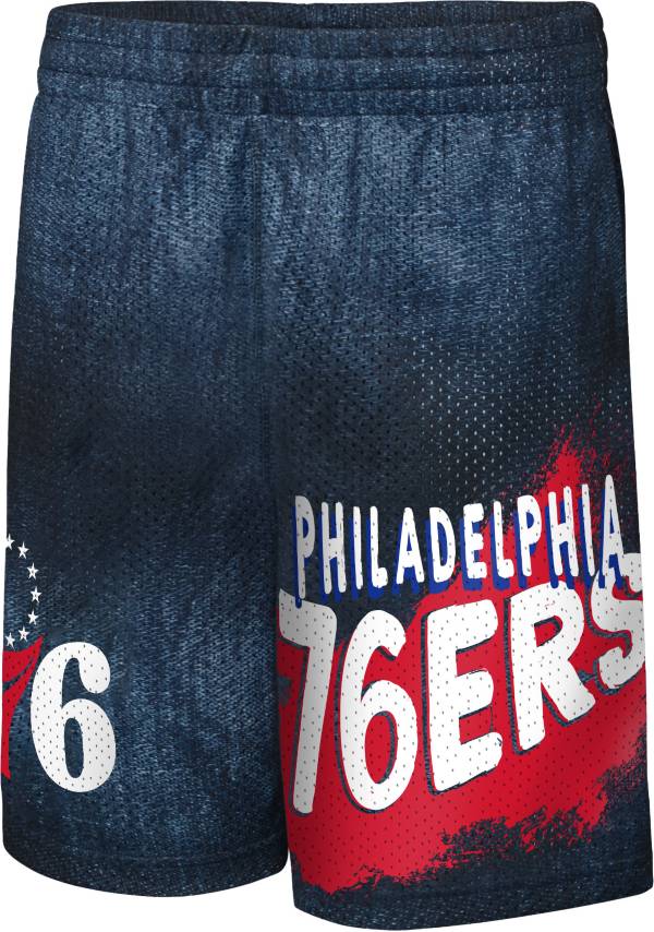 Nike Youth Philadelphia 76ers Blue Heatup Swingman Shorts product image