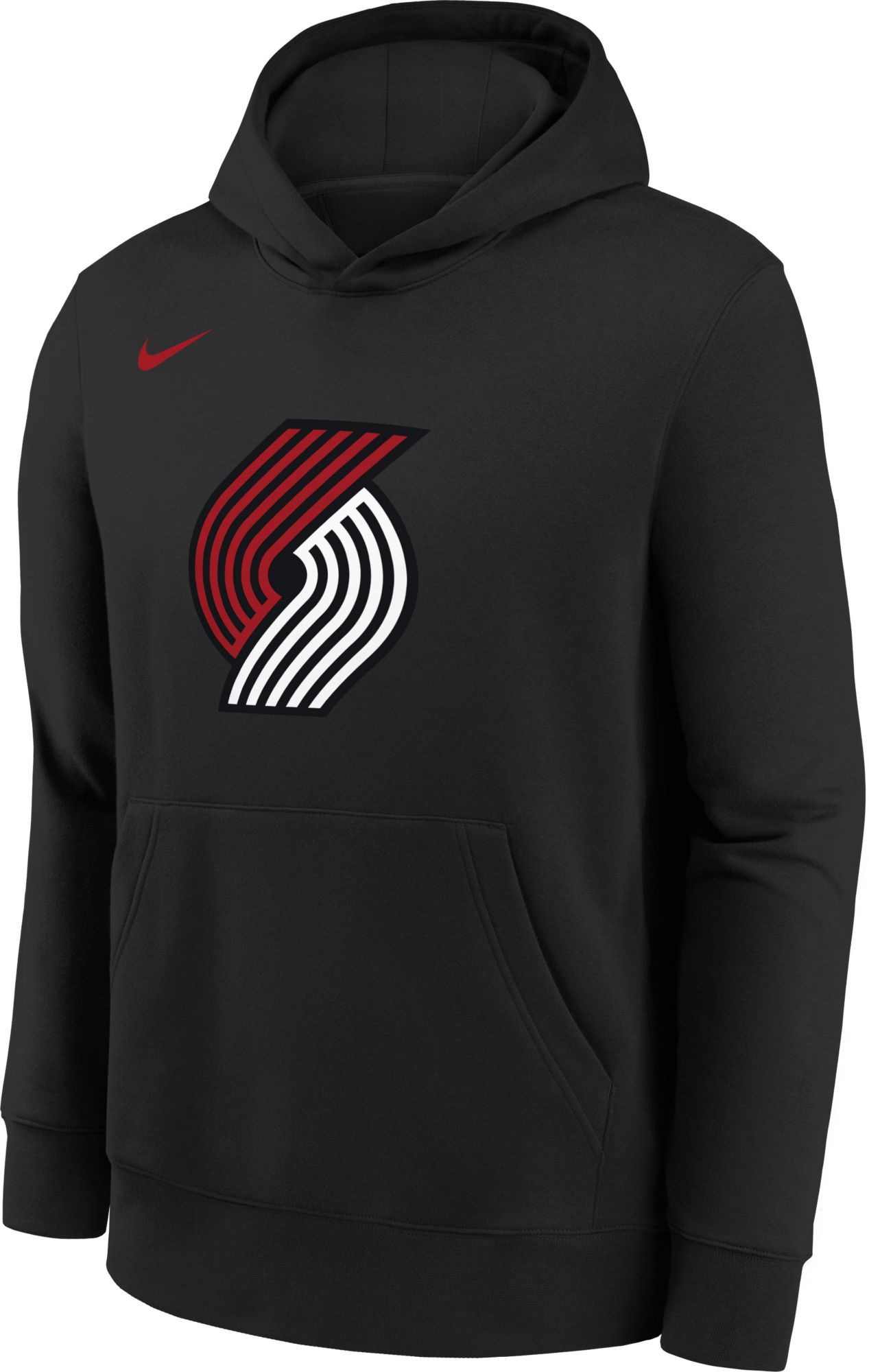 Nike Youth Portland Trail Blazers Black Club Logo Fleece Pullover Hoodie product image