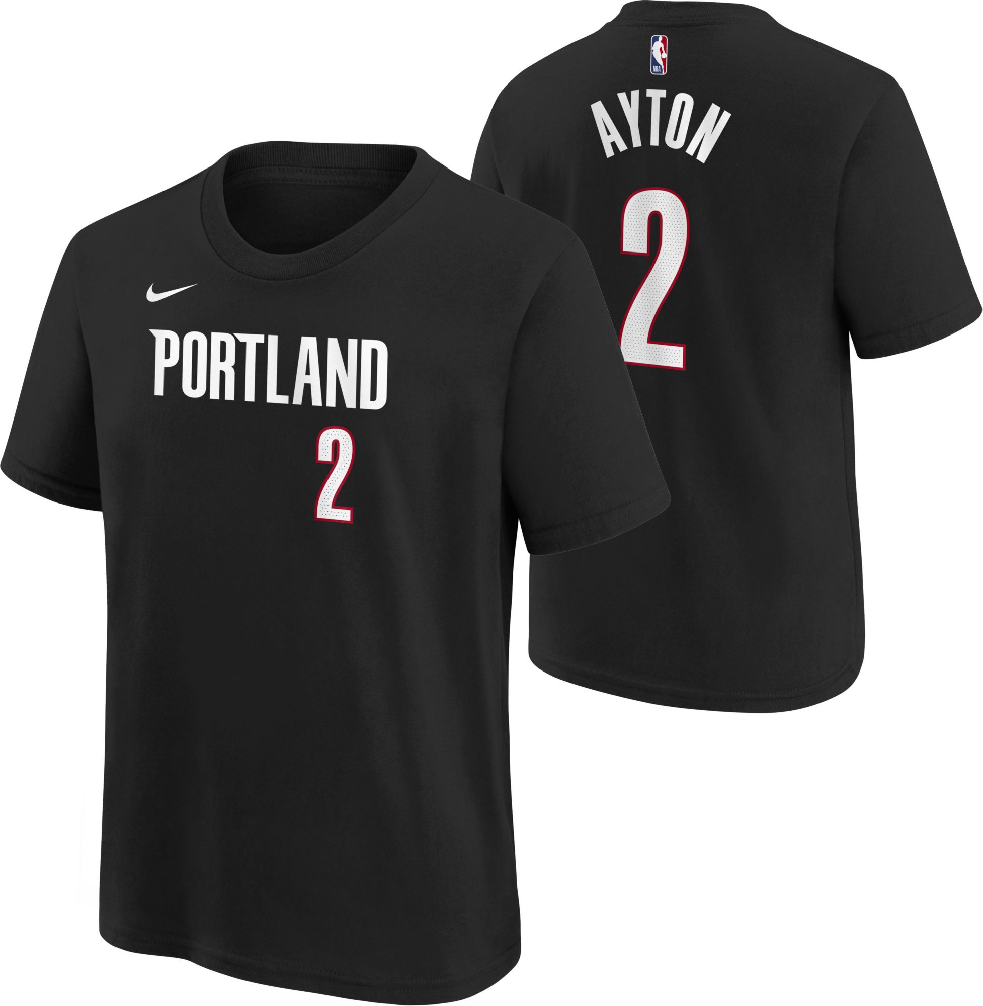 Nike Youth Black Portland Trail Blazers Deandre Ayton #2 Icon T-Shirt product image