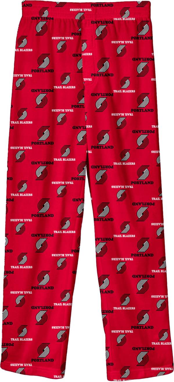 Outerstuff Youth Portland Trail Blazers Team Colored Printed Red Pants