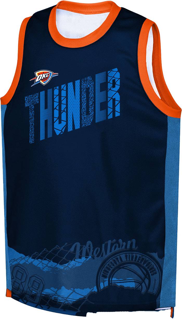Nike Youth Oklahoma City Thunder Chet Holmgren #7 Dri-Fit Swingman Jersey - Blue - L Each