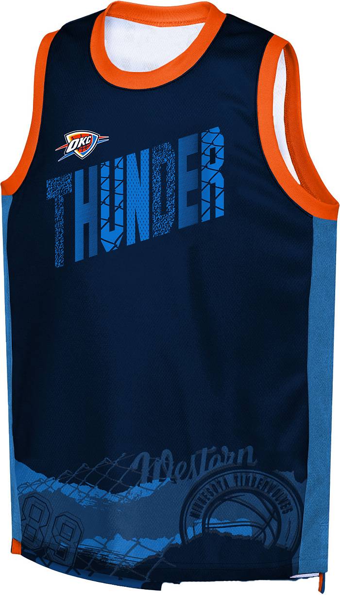 Nike Men's Oklahoma City Thunder Chet Holmgren #7 Dri-Fit Swingman Jersey, Small, Blue