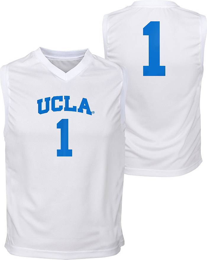 Men's Jordan Brand #1 White UCLA Bruins Replica Jersey