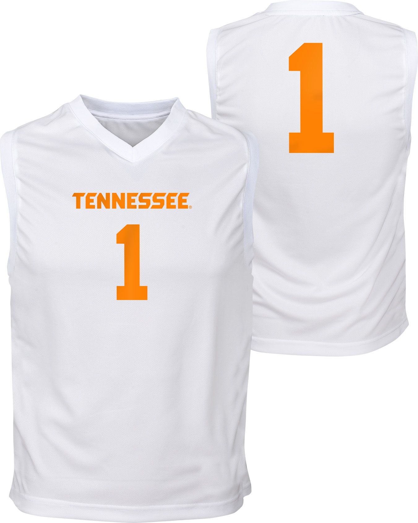 Gen2 Youth Tennessee Volunteers #1 White Replica Jersey