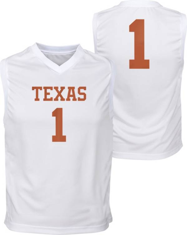 Men's Nike White Texas Longhorns Replica Full-Button Baseball Jersey