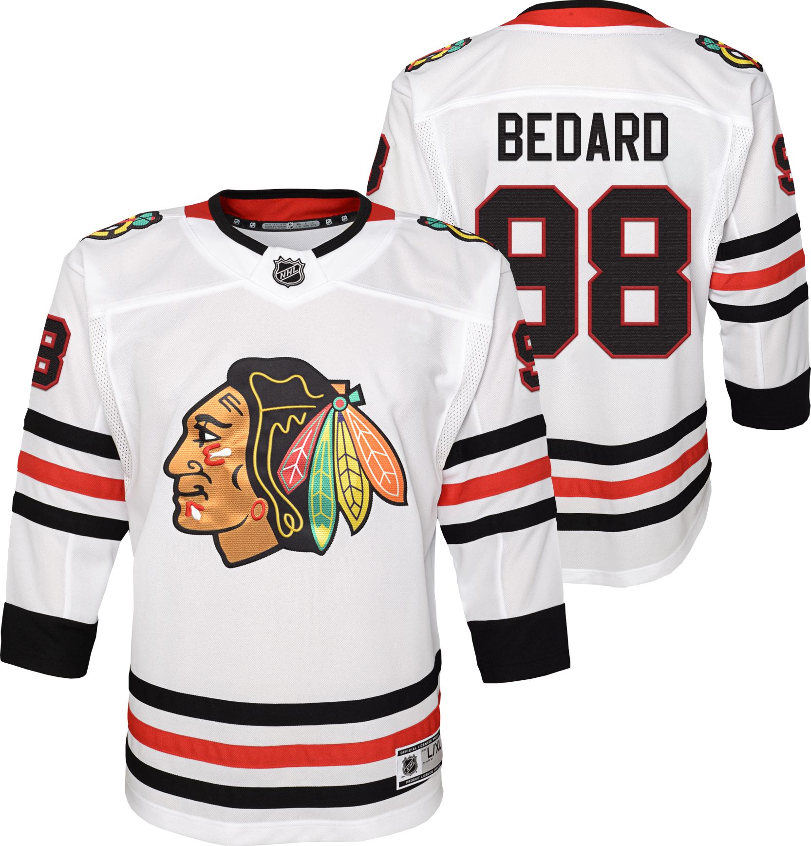 NHL Youth Chicago Blackhawks Connor Bedard #98 Premier Away Jersey product image