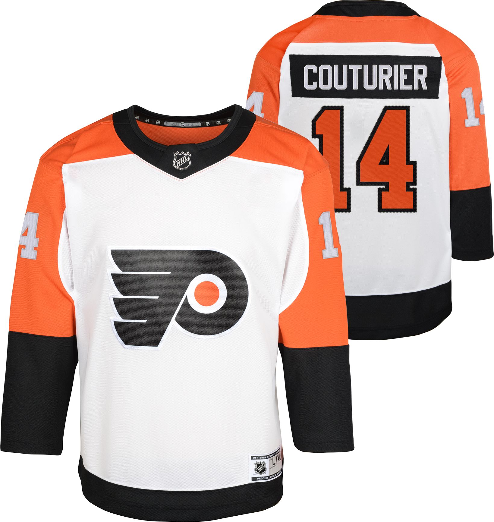 Philadelphia Flyers No14 Sean Couturier Orange Home Jersey