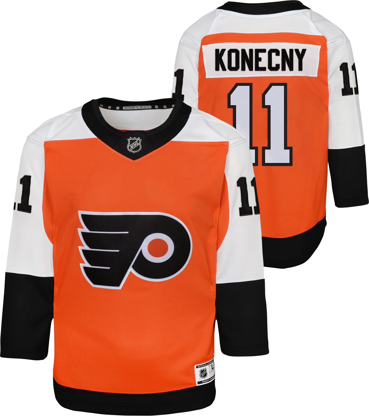 NHL Youth Philadelphia Flyers Travis Konecny #11 Premier Home Jersey