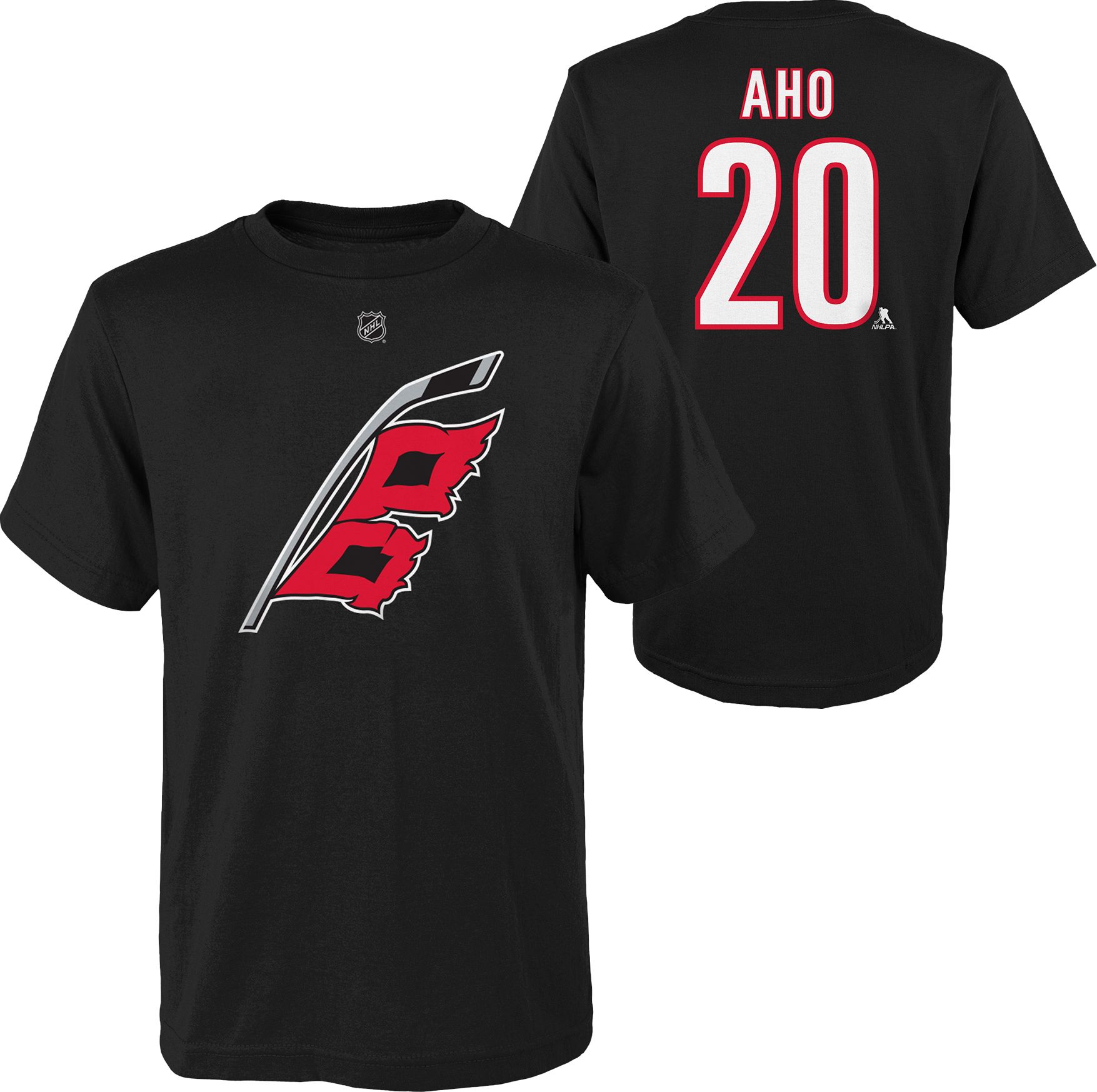 NHL Youth Carolina Hurricanes Sebastian Aho #20 Black T-Shirt product image