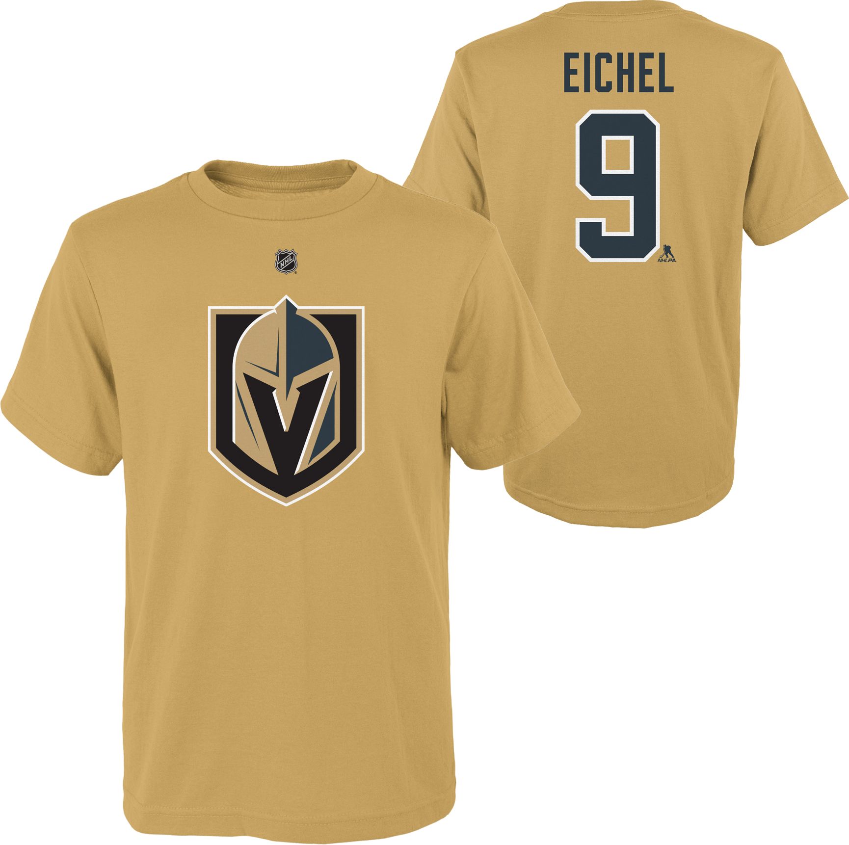 NHL Youth Vegas Golden Knights Knights Jack Eichel #9 Gold T-Shirt product image