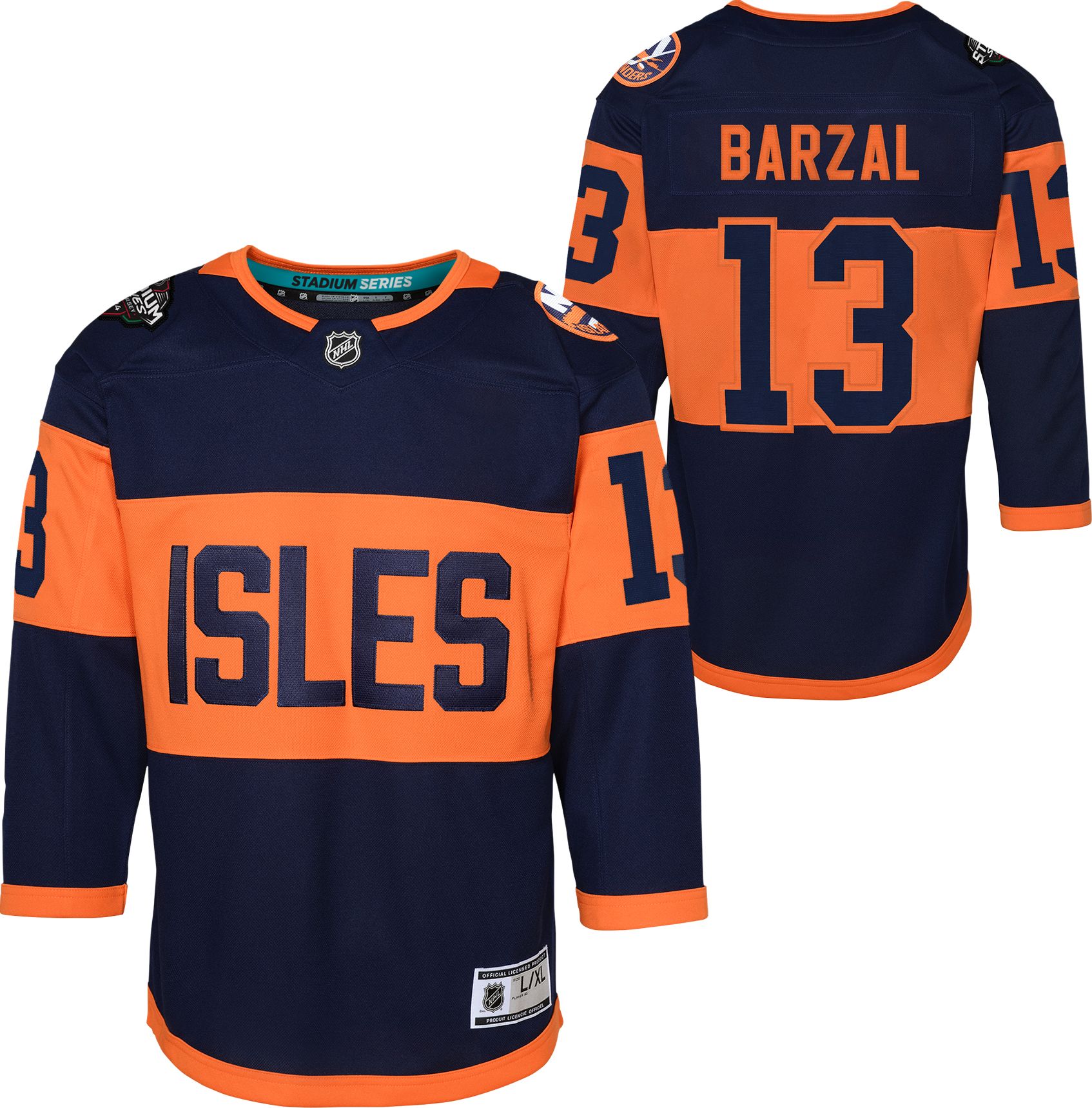 New York Islanders No13 Mathew Barzal Royal Blue Home Jersey