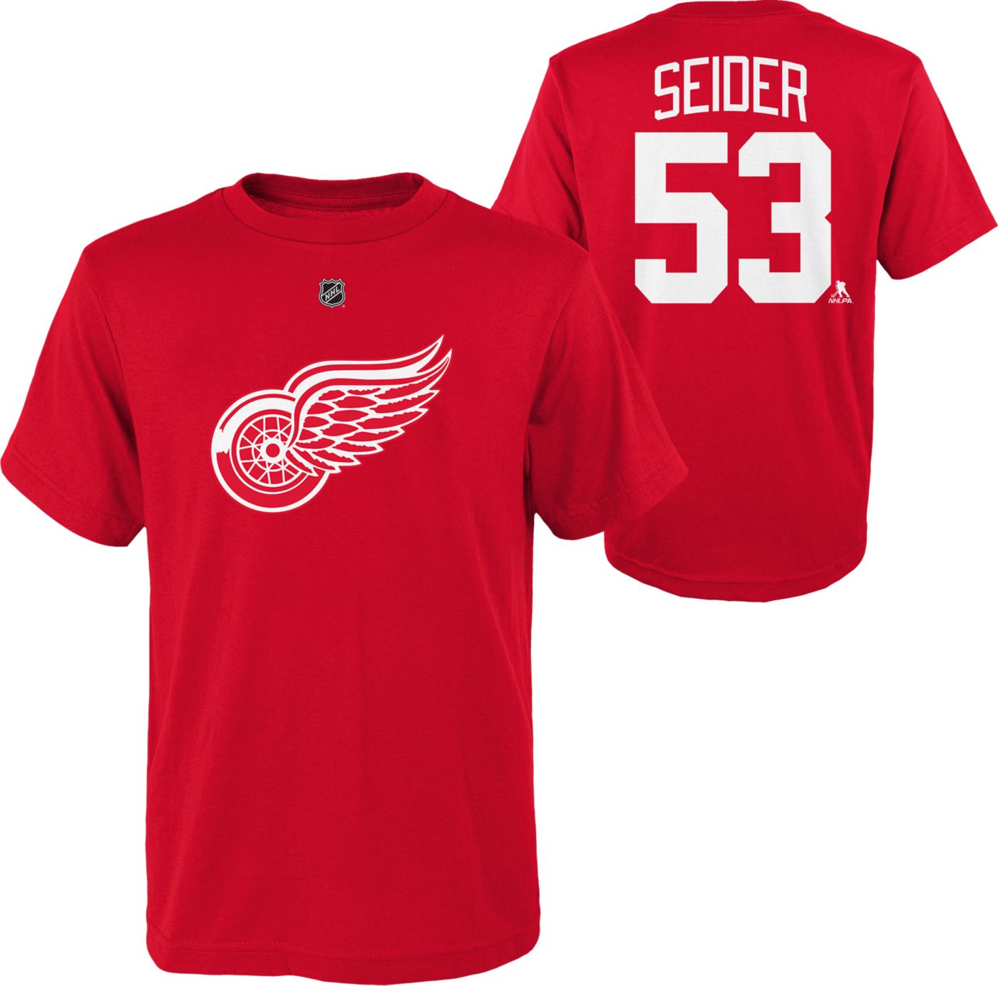 Red wings t shirt online