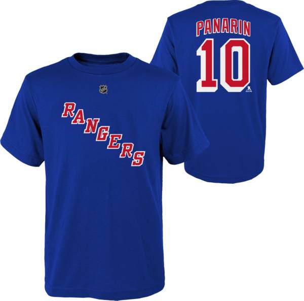 NHL Youth New York Rangers Artemi Panarin 10 Blue T Shirt