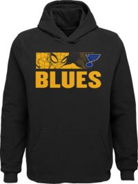 Outerstuff Youth NHL St. Louis Blues Adept Quarterback Pullover Hoodie - Blue & White - M Each
