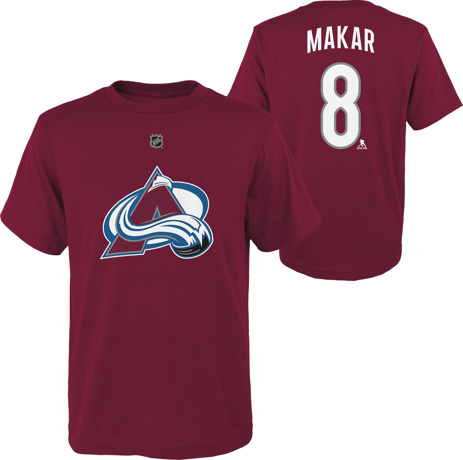 NHL Youth Colorado Avalanche Cale Makar #8 Maroon T-Shirt product image
