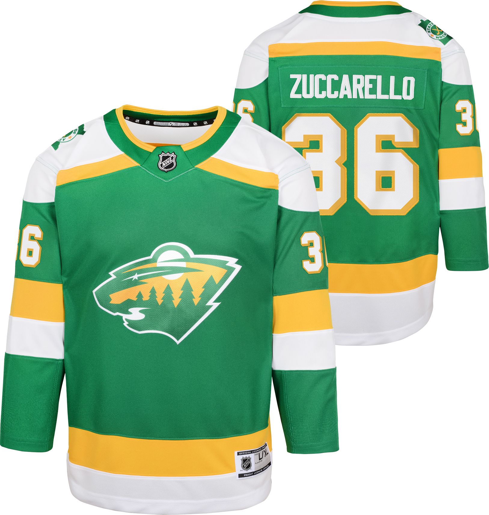 No36 Mats Zuccarello Green Home USA Flag Womens Jersey