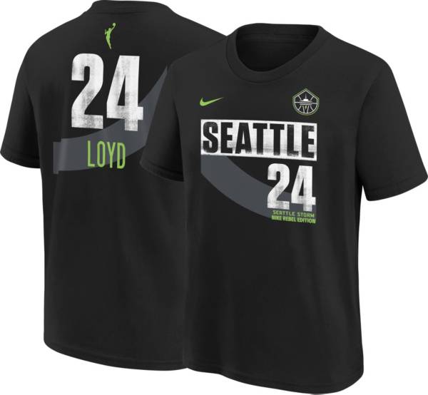 Nike Youth Seattle Storm Black Jewell Loyd #24 Rebel T-Shirt product image