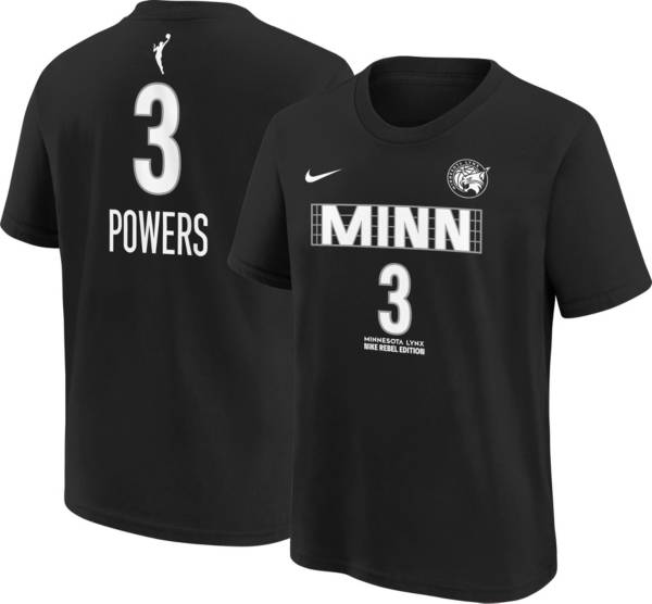 Nike Youth Minnesota Lynx Aerial Powers #3 Rebel Jersey - Black - S Each