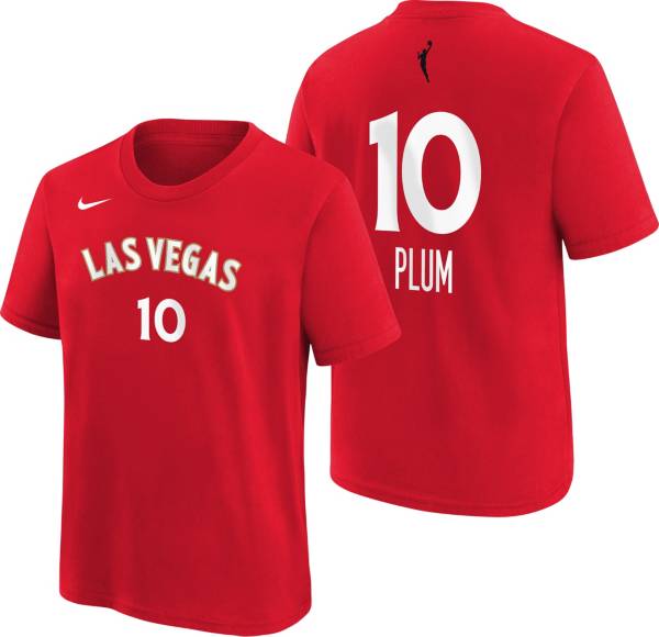 Nike Youth Las Vegas Aces Kelsey #10 Explorer T-Shirt - Plum - L Each