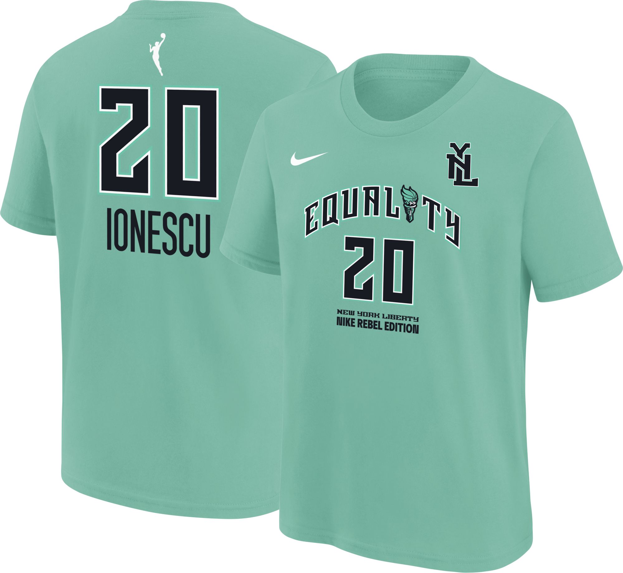 Nike Youth New York Liberty Green Sabrina Ionescu #20 Rebel T-Shirt product image