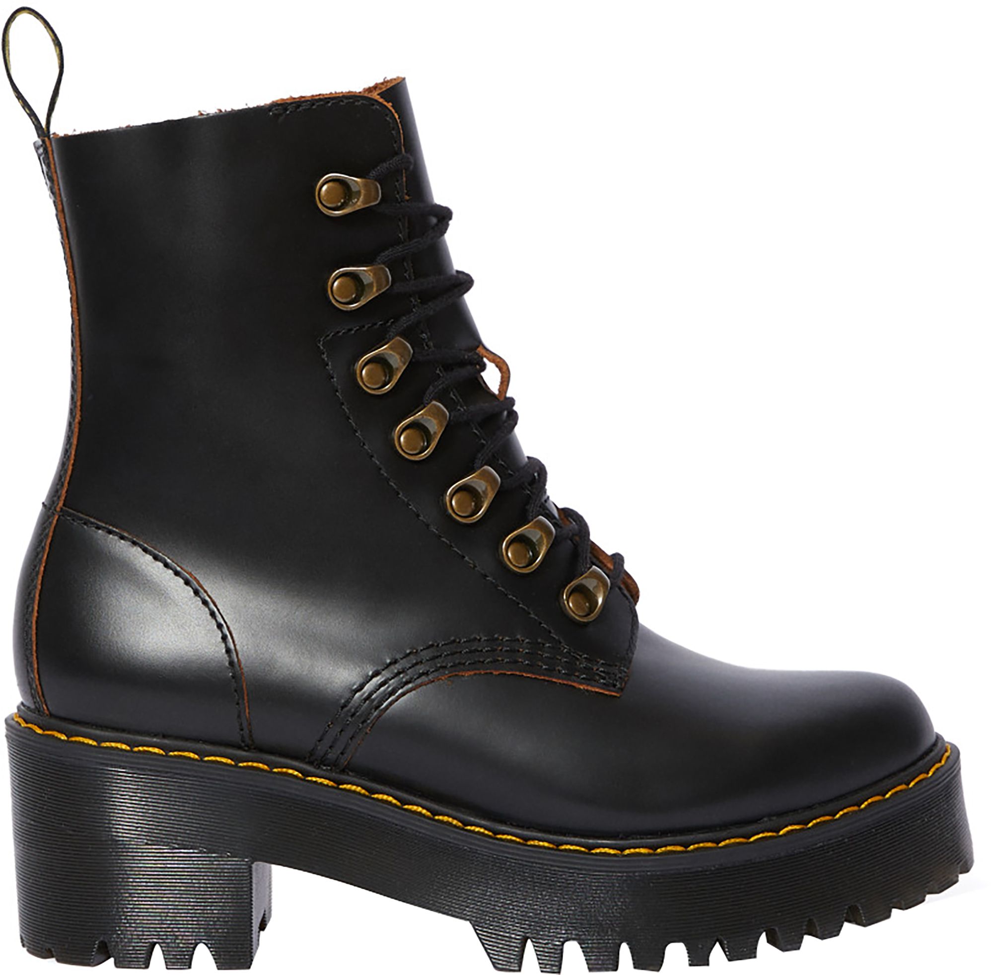 Dr. Martens Women's Leona Vintage Smooth Leather Heeled Boots product image