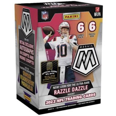sorry, 2022 Panini Mosaic Football NFL Trading Card Blaster Box is currently out of stock