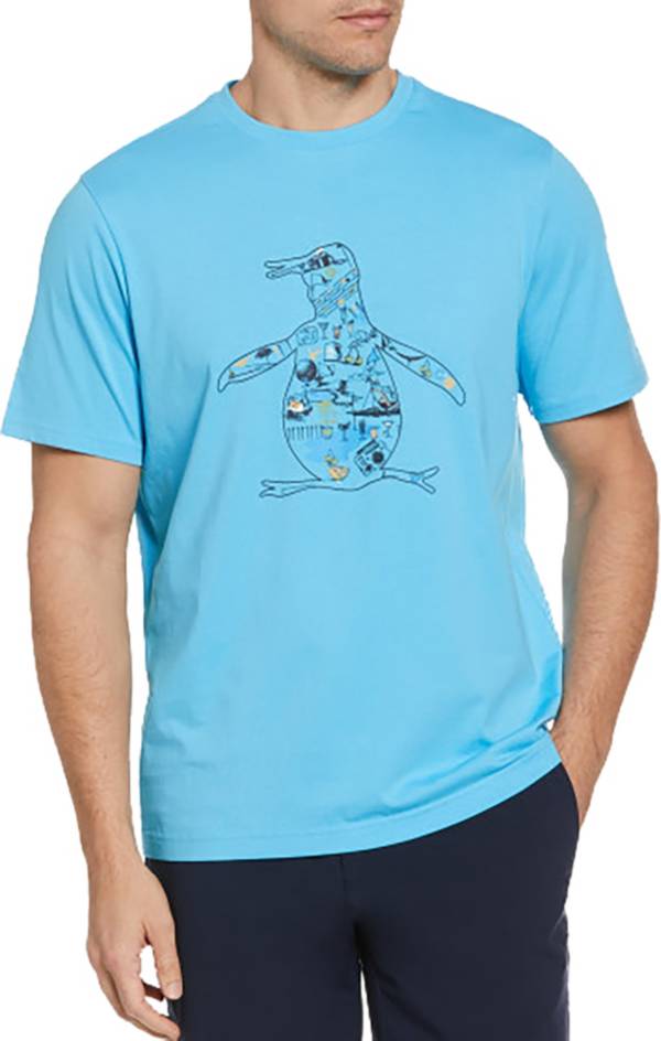 Original Penguin Men's Beach Resort Pete Print Golf T-Shirt