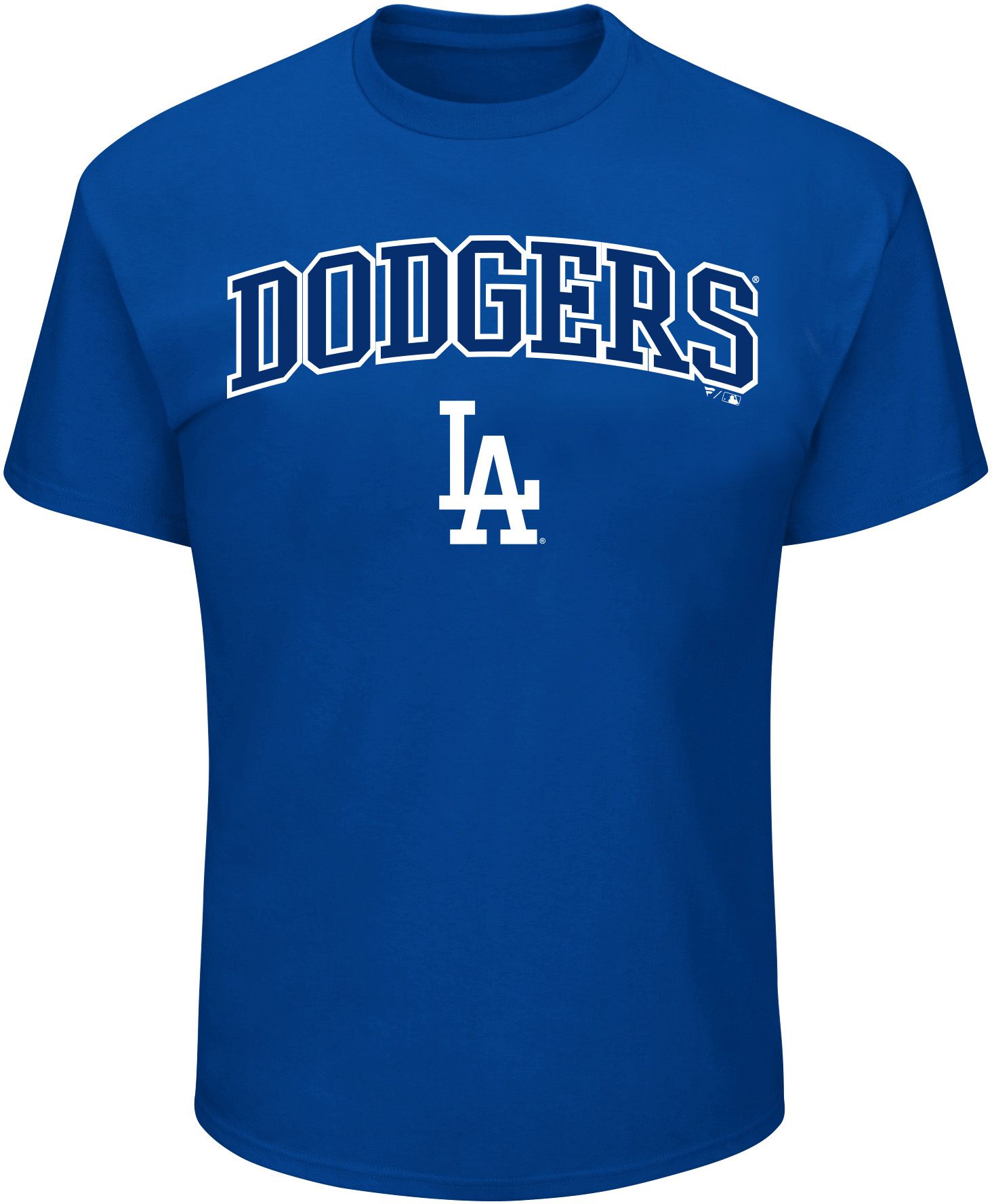 MLB Men's Los Angeles Dodgers Dodger Blue Big and Tall Arch Logo T-Shirt