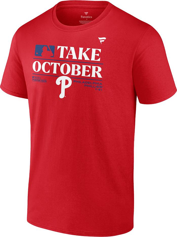 Philadelphia Phillies Fanatics Branded 2022 Postseason Locker Room T-Shirt  - Red