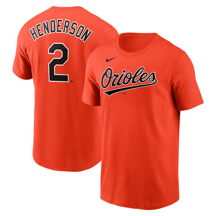 Nike Men's Baltimore Orioles Gunnar Henderson #2 Orange T-Shirt