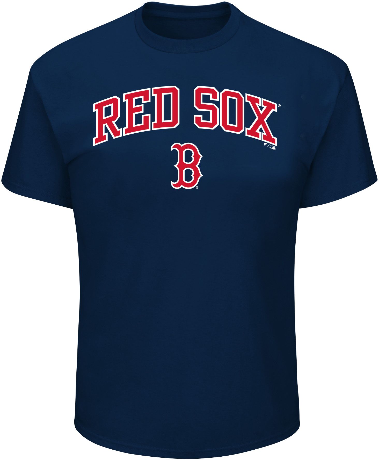 MLB Men's Boston Red Sox Navy Big and Tall Arch Logo T-Shirt