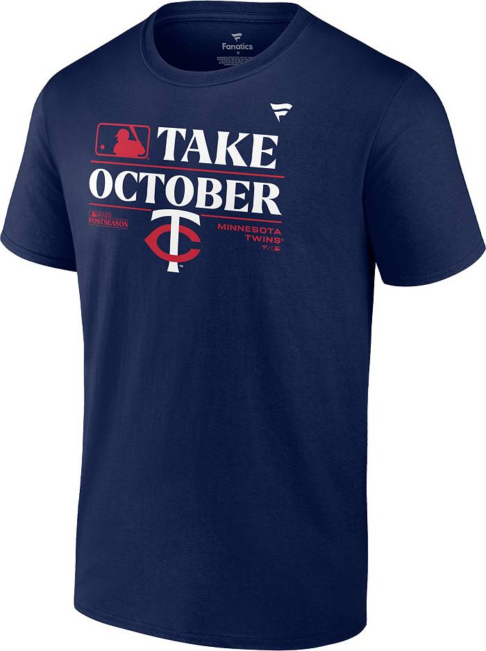 MLB Men's 2023 Postseason Take October Minnesota Twins Locker Room  T-Shirt
