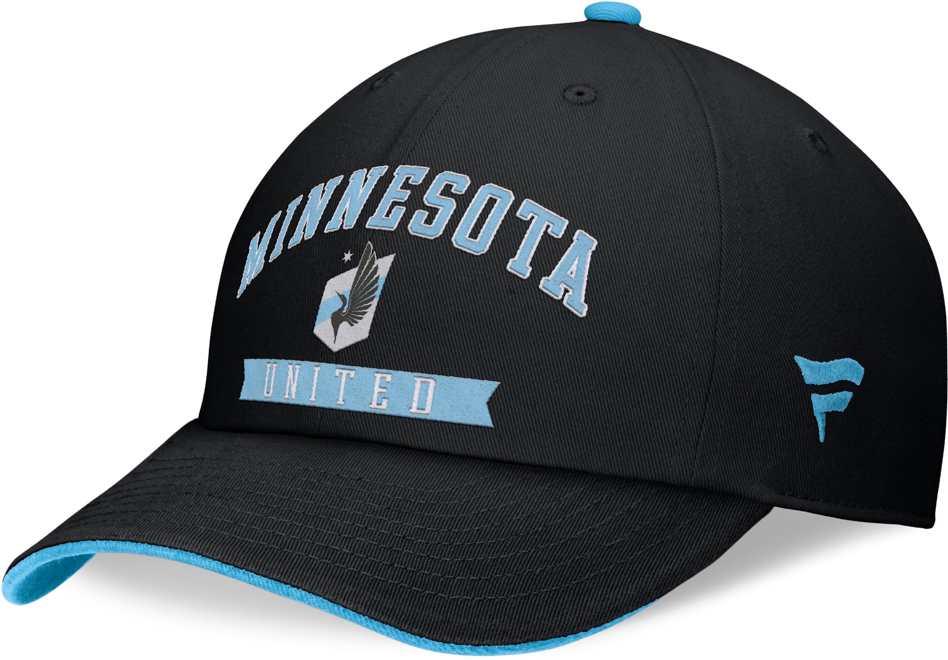 MLS Adult Minnesota United FC Old School Black Unstructured Adjustable Hat