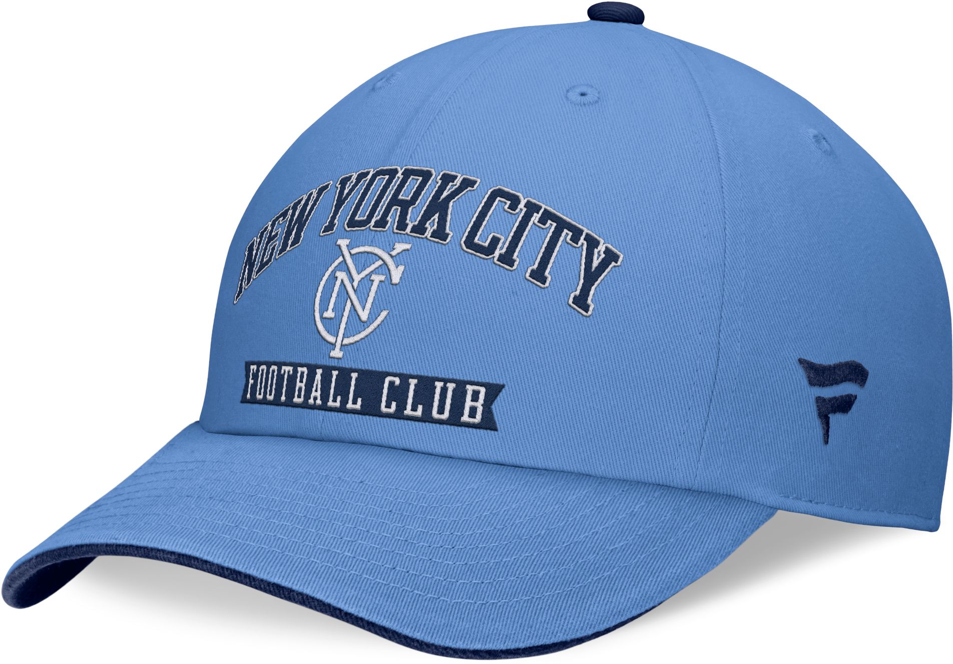 MLS Adult New York City FC Old School Blue Unstructured Adjustable Hat