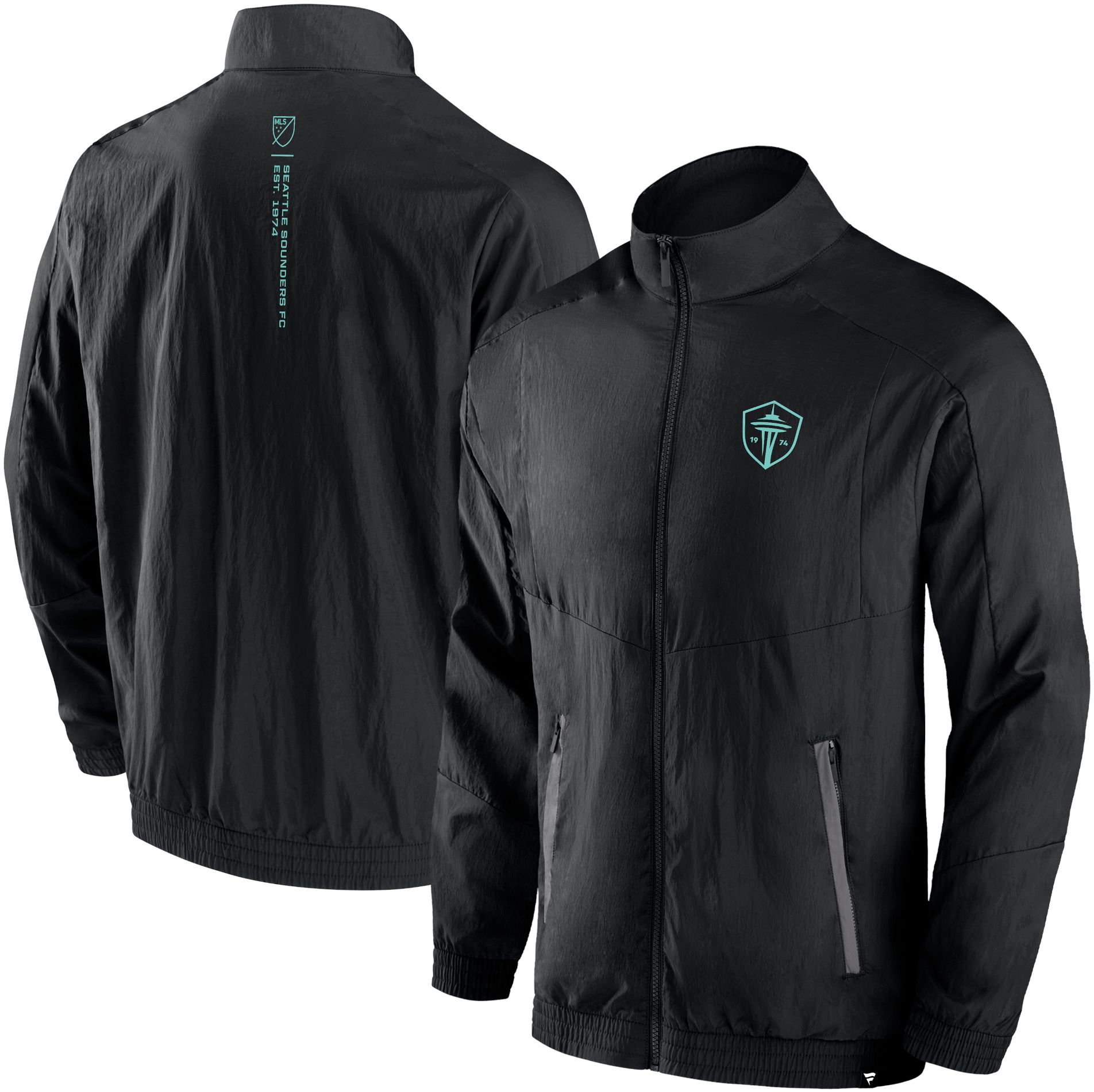 MLS Adult Seattle Sounders Header Blackout Black Full-Zip Jacket product image