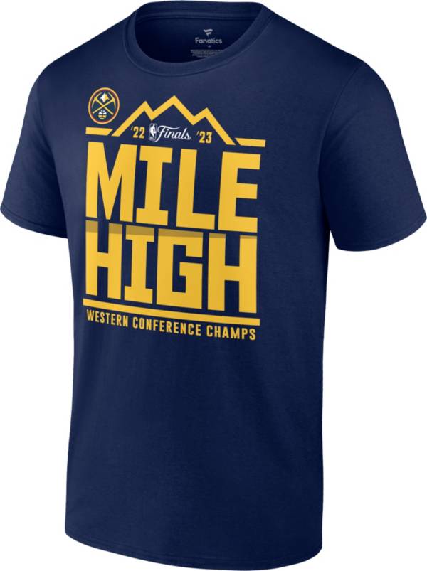 NBA Adult 2023 Western Conference Champions Denver Nuggets "Mile High" Spin T-Shirt product image