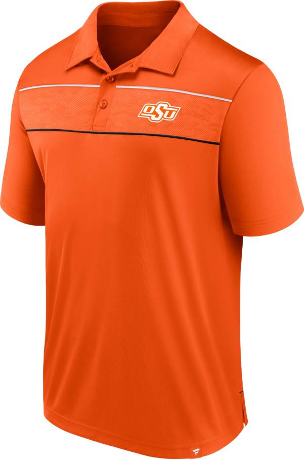 NCAA Men's Oklahoma State Cowboys Orange Defender Embossed Polo product image
