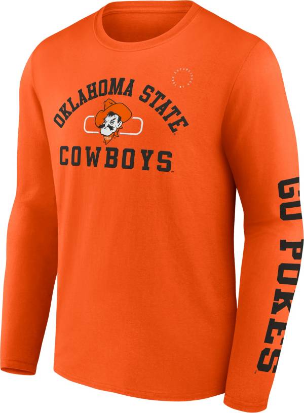 NCAA Men's Oklahoma State Cowboys Orange Modern Arch Long Sleeve T-Shirt product image