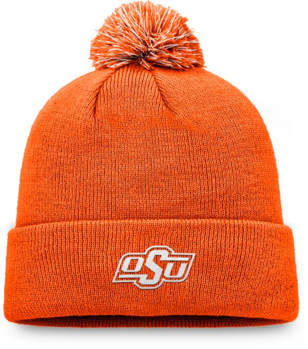 Top of the World Men's Oklahoma State Cowboys Orange Pom Knit Beanie product image
