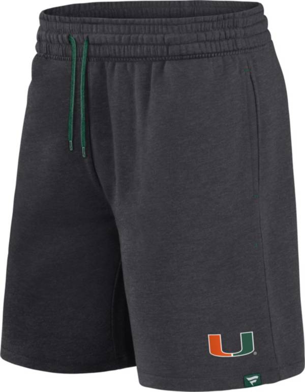 NCAA Men's Miami Hurricanes Grey Fleece Shorts product image
