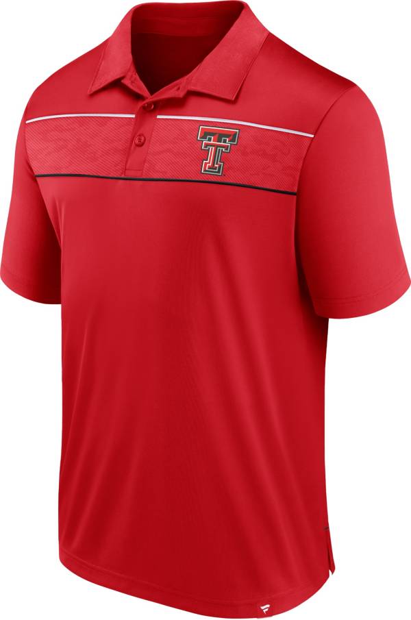 NCAA Men s Texas Tech Red Raiders Red Defender Embossed Polo