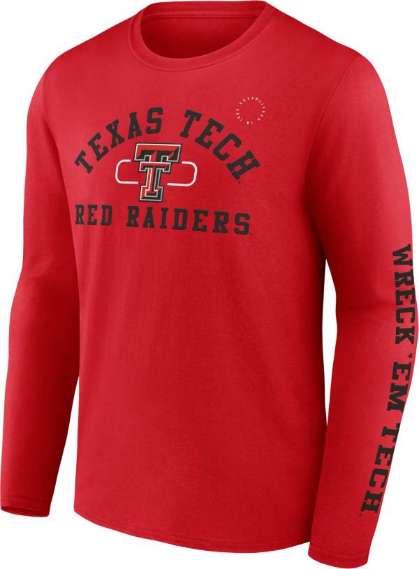 NCAA Men's Texas Tech Red Raiders Red Modern Arch Long Sleeve T-Shirt product image