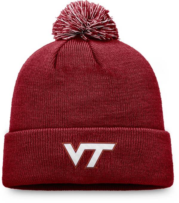 Top of the World Men's Virginia Tech Hokies Maroon Pom Knit Beanie product image