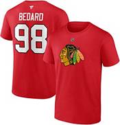 Fanatics Branded NHL Chicago Blackhawks Connor Bedard #98 Black T-Shirt, Men's, Large