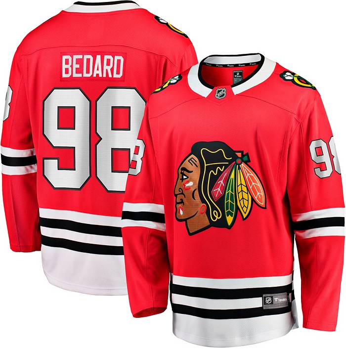 Levelwear Chicago Blackhawks Name & Number T-Shirt - Bedard - Youth - Chicago Blackhawks - L