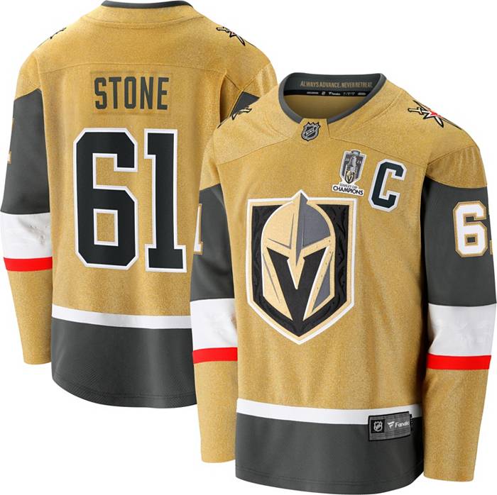 Men's Adidas Mark Stone Gray Vegas Golden Knights 2023 Stanley Cup Champions Authentic Alternate Player Jersey