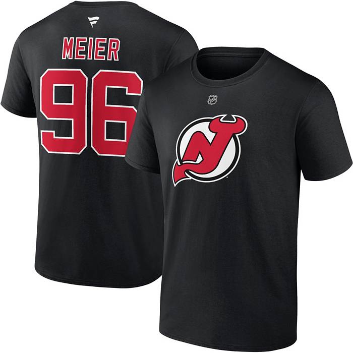 NHL New Jersey Devils Black Red T-Shirt