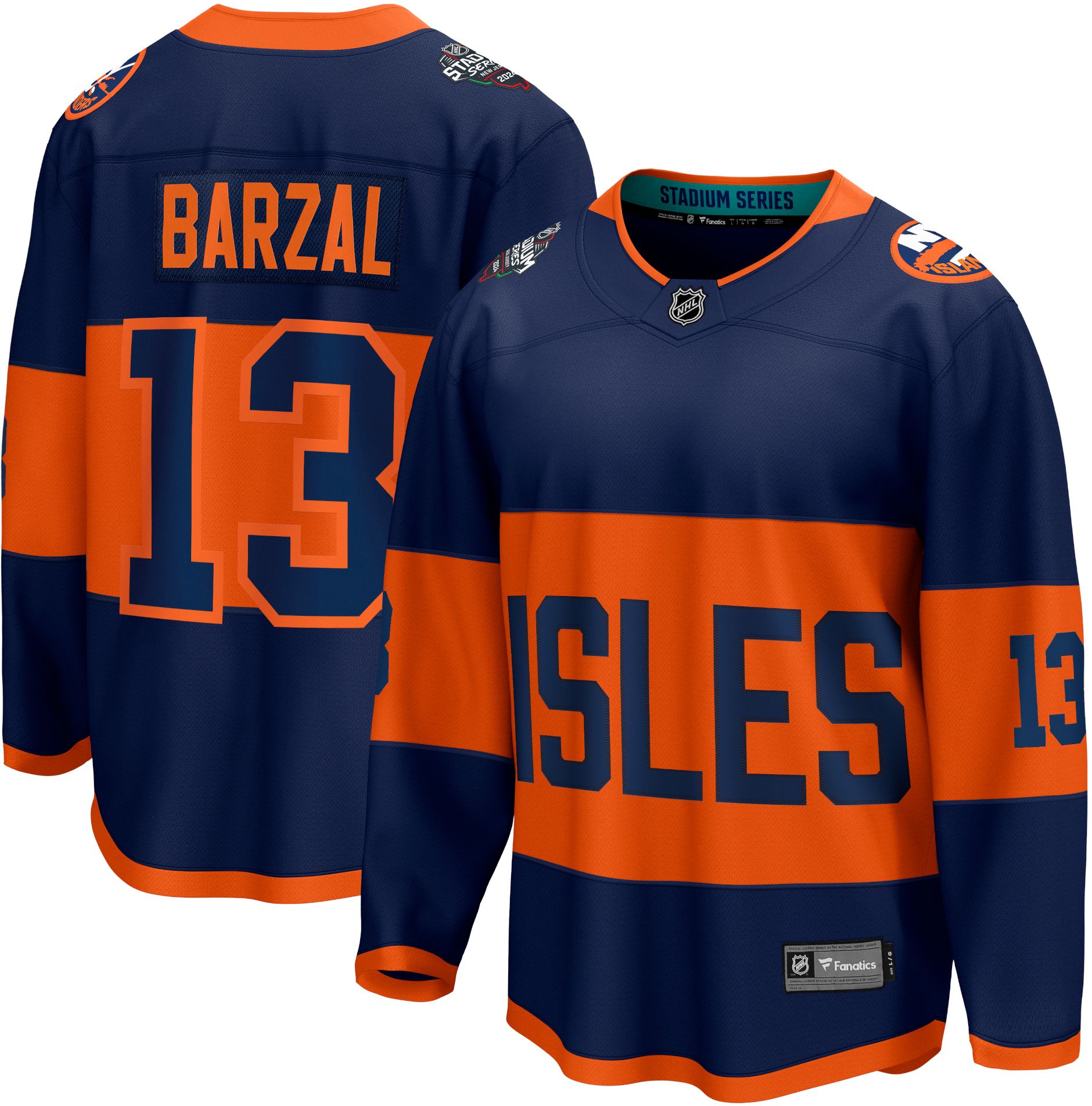 New York Islanders No13 Mathew Barzal White Road Jersey