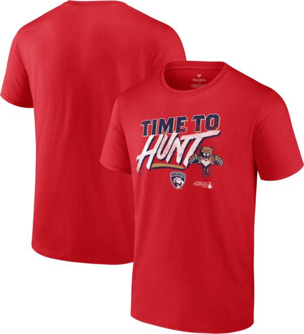 NHL Florida Panthers "Time To Hunt" Playoffs Red T-Shirt product image